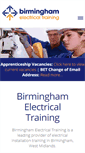 Mobile Screenshot of birminghamelectricaltraining.co.uk